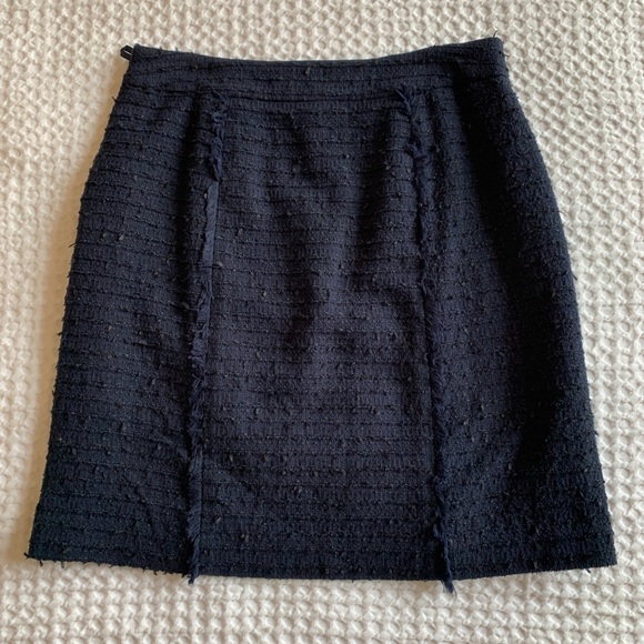 Brooks Brothers Navy Tweed Skirt - Picture 3 of 5